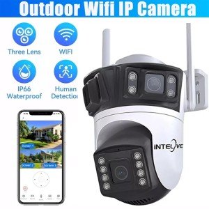 6K Triple Lens Wireless Outdoor Security Camera