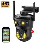 12MP 6K Wireless Outdoor PTZ Security Camera