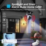 6K Triple Lens Wireless Outdoor Security Camera