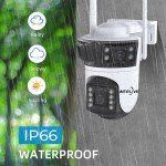 6K Triple Lens Wireless Outdoor Security Camera