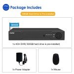 4-Channel 3K HD CCTV Video Recorder with Hard Drive