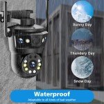 12MP 6K Wireless Outdoor PTZ Security Camera