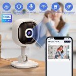 Wireless HD Mini Indoor Security Camera with Night Vision