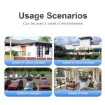 6MP Wireless Outdoor Security Camera with 3 Lenses