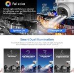 VIKYLIN 8MP 4K PTZ PoE IP Camera,5X Optical Zoom 2.7~13.5mm Len,Spotlight&Sound Alarm,2- Way Audio,275° Pan 90° Tilt 40m Night Vision Outdoor Security Camera with Smart Dual Light,SD slot(up to 512GB)
