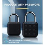 HIFAM Combination Lock, 6 Digit Codes Padlock, Little Locker Lock with Bluetooth App Control for Gym School Locker, Suitcase, Luggage, Black