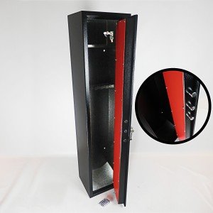 Extra Wide 6-Gun Cabinet with Ammo Safe