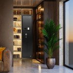 5-Gun Metal Rifle Security Cabinet with Ammo Lockbox