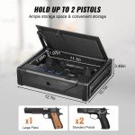 VEVOR Steel Pistol Safe with Quick Access Lock