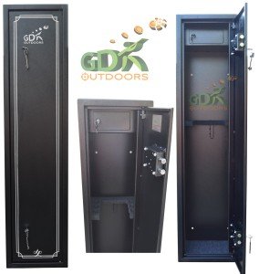 6 Gun Cabinet with Ammo Safe and Storage