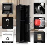 5-Gun Metal Security Cabinet with Ammo Lockbox