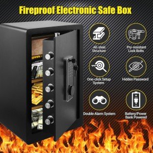 Fireproof Waterproof Home Security Safe Box