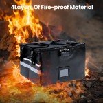 Fireproof Lockable Document Organizer Box