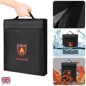 Fireproof and Waterproof Document Storage Pouch