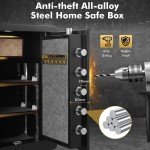Fingerprint Lock Digital Safe Box for Home Office