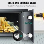 Heavy-Duty Fireproof 8.5L Steel Safe for Valuables