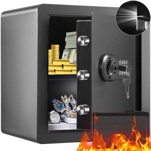 Secure 50L Digital Steel Safe Box with Keys
