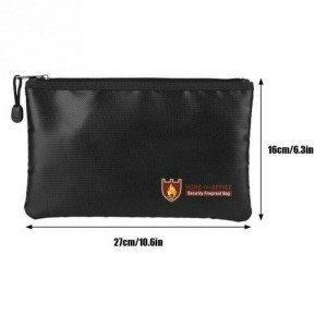 Fireproof Waterproof Money Bag for Cash Documents