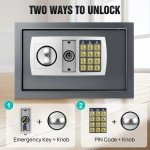 8.5L Heavy-Duty Fireproof Steel Safe for Valuables