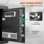 Secure 50L Digital Steel Safe Box with Keys
