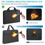 Fireproof Waterproof Document Safe Bag for Office