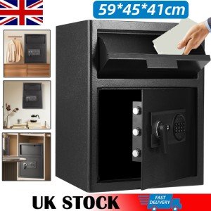 Fireproof Drop Safe with Digital Lock & Key