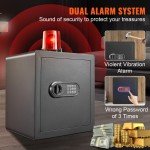 Secure 50L Digital Steel Safe Box with Keys