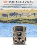 Punvoe Trail Camera WiFi 6K 64MP with 64GB Memory Card 8 Batteries and Night Vision Ip67 Waterproof 130°Wide Angle 0.05s Trigger Speed, Suitable for Outdoor Wildlife Detection, Monitoring Game Cam