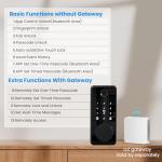 biquole Smart Lock, Fingerprint Deadbolt Door Lock,7-in-1 Keyless Entry Door Lock with App Control,Electronic Touchscreen Keypad,Biometric Door Locks for Front Door