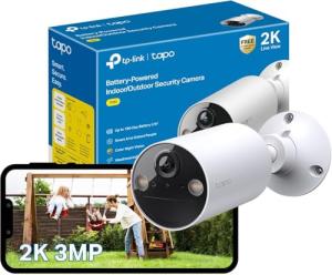 Tapo 2K Wireless Rechargeable Security Camera