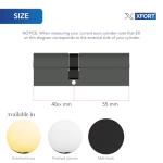 XFORT® Chrome Euro Cylinder Lock with Keys