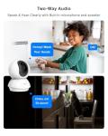 WiFi 1080p Indoor Security Camera with Motion Detection