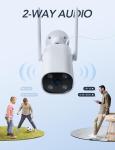 2K Outdoor Security Camera with 2-Way Audio