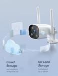 2K Outdoor Security Camera with 2-Way Audio