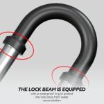 Heavy Duty Outdoor Waterproof Padlock | 45mm Rust-Proof Steel Lock with 2 Keys | High Security for Shed, Garage, Garden Gate, Door, Chain | Weatherproof Black (Long Shackle)
