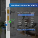 XFORT Matt Black Euro Cylinder Lock with Keys