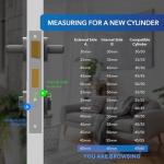 XFORT Brass Euro Cylinder Lock with 3 Keys