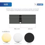 XFORT Brass Euro Cylinder Lock with 3 Keys