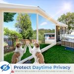 Beautysaid Window Film One Way Privacy Film, Mirror Reflective Window Security Tint See Out Not In, UV Sun Blocking Heat Insulation Clings, Self Adhesive Home Glass Door Covers(45x1000cm, Black)