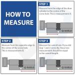 Chrome Euro Cylinder Door Lock with Anti-Snap Protection