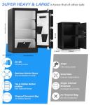 Fireproof Home Safe with Smart Keypad Security