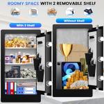 Fireproof Home Safe with Smart Keypad Security