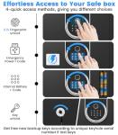 Fireproof Home Safe with Smart Keypad Security