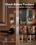 Devo G5 Smart Door Lock, Keyless Entry Door Lock with Doorbell, Built-in WiFi Deadbolt Lock for Front Door,No Hub, App Remote Control, Auto-Lock, IP54 Waterproof, BHMA Grade 3