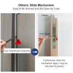 MOSECYOU Flush Bolt French Door Lock 6”, Bolt Latch for Double Doors, Flip Lever Mechanism, Door Top/Bottom Lock for Sliding/Patio/Storm Door(Satin Nickel, 6 in. - 1pack)