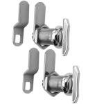WOOCH 1" Thumb Operated Offset Cam Lock, RV Compartment Latch, Non-Locking Thumb Turn, for RV Compartment Camper Storage Door (2 Pack)