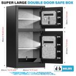 Small Digital Safe with Keypad and Backup Keys