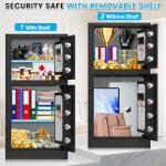 Small Digital Safe with Keypad and Backup Keys