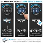 Small Digital Safe with Keypad and Backup Keys