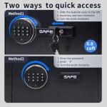 Compact Digital Safe for Money and Valuables